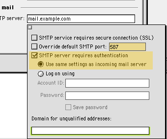 Advanced sending options details
