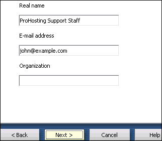 Name and E-mail Address
